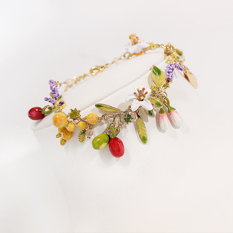Garden Collection - Fruit Insect and Flower Bracelet