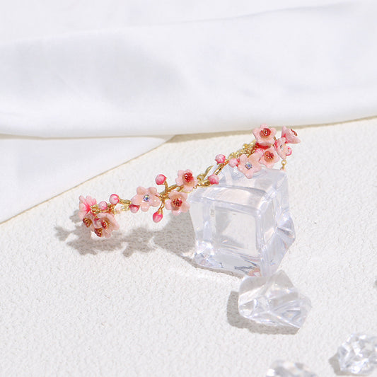Enamel Cherry Blossom Bracelet