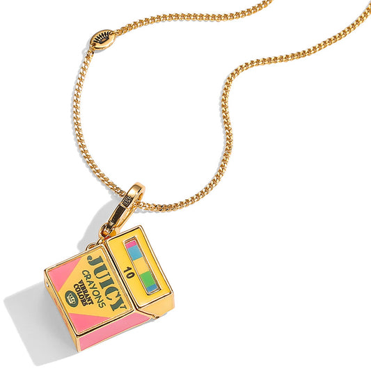 Colored crayon box pendant