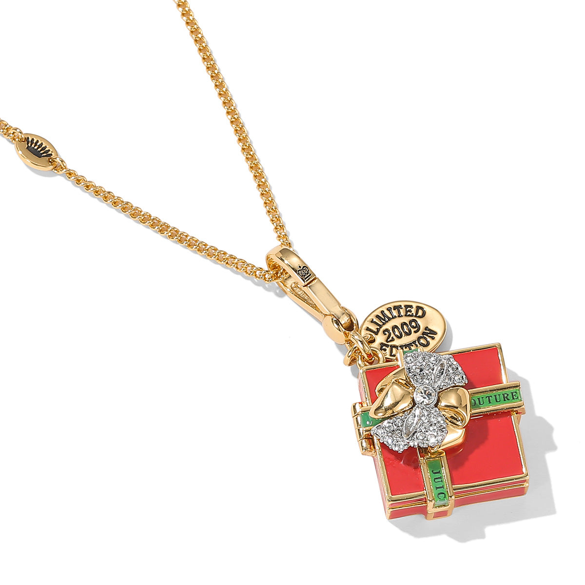 Butterfly Festival Gift Box Pendant Necklace