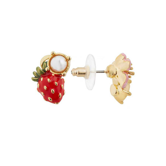 Strawberry and Flower Earring