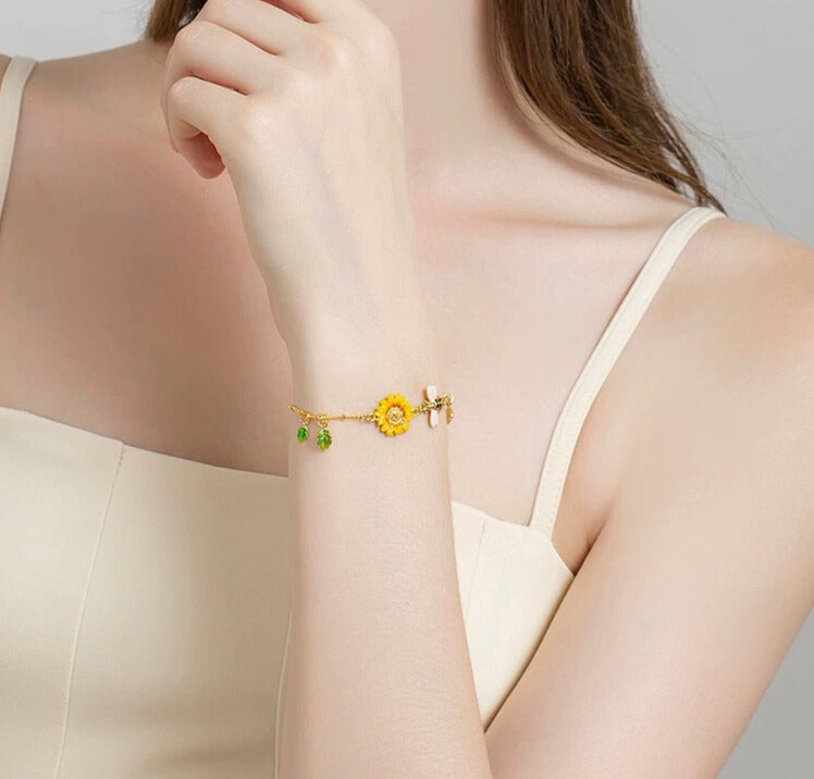Bee Sunflower Collection Bracelet