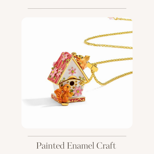 Orange squirrel decorative charm
