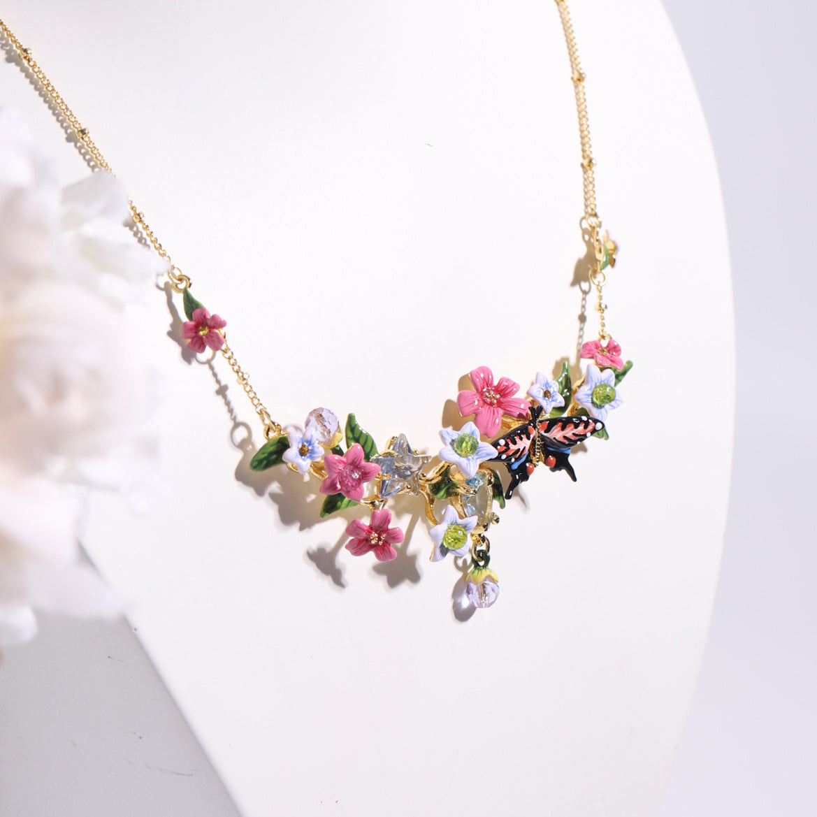 Jasmine Butterfly Necklace