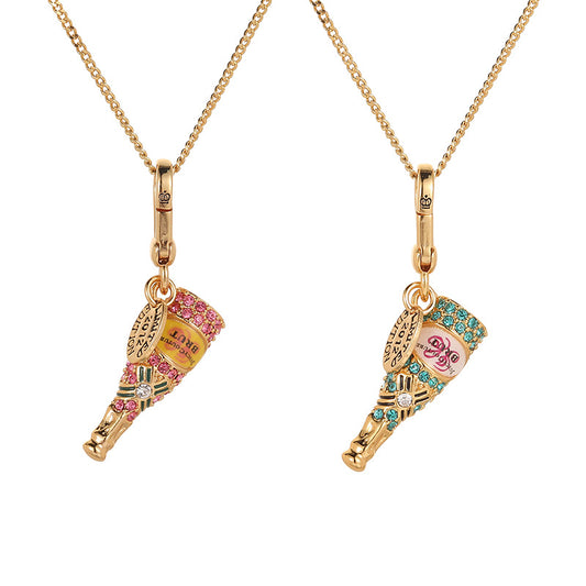 Sparkling Wine Bottle Pendant Necklace