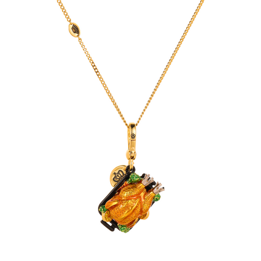 Roasted Turkey and Vegetables Decorative Pendant