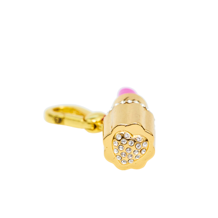 Rotating Barbie Pink Lipstick Pendant