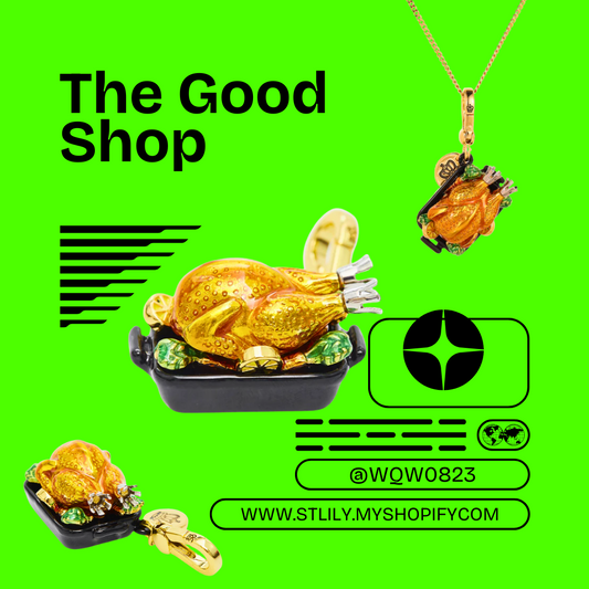 Roasted Turkey and Vegetables Decorative Pendant
