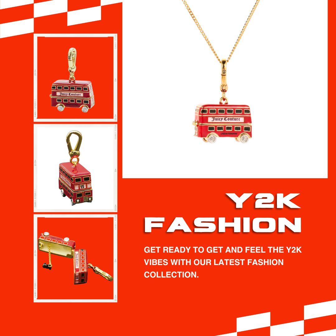 Red Double Decker Bus Pendant Necklace