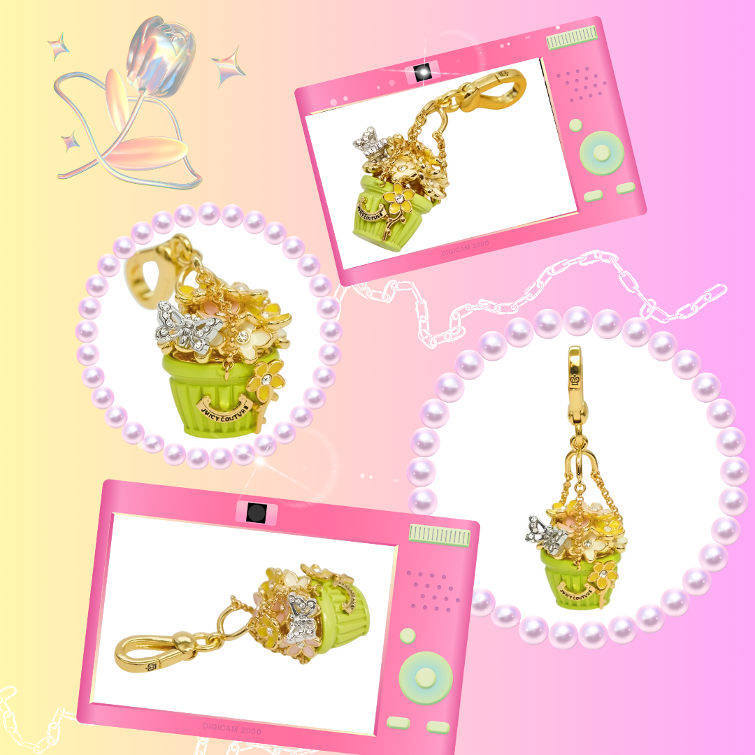 Butterfly Flower Basket Pendant Necklace