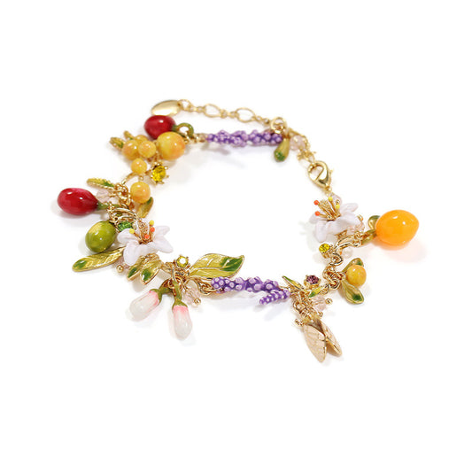 Garden Collection - Fruit Insect and Flower Bracelet