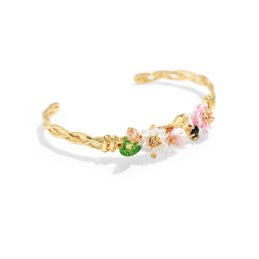 Water Lily Lotus Leaf Bracelet