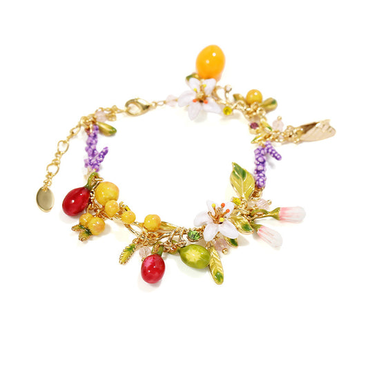 Garden Collection - Fruit Insect and Flower Bracelet