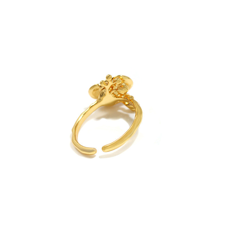 Hand Painted Phalaenopsis Ring