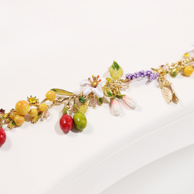 Garden Collection - Fruit Insect and Flower Bracelet