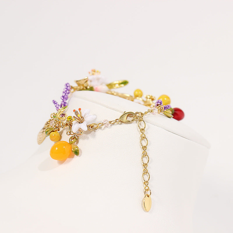 Garden Collection - Fruit Insect and Flower Bracelet