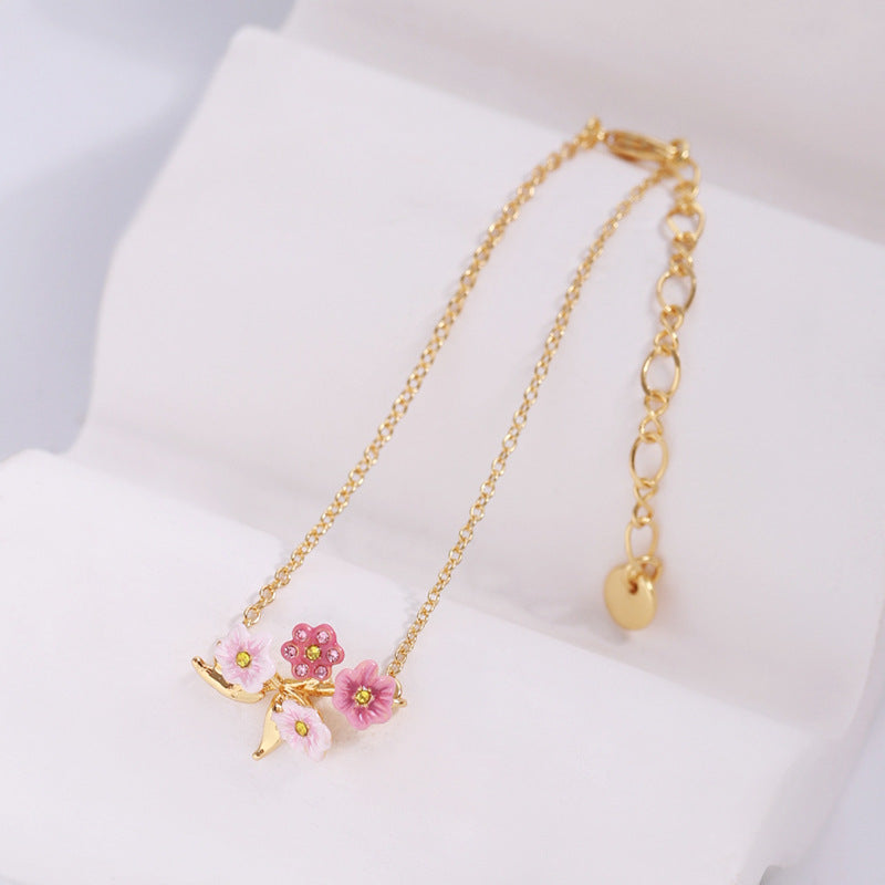 Jasmine with Leaf Bracelet