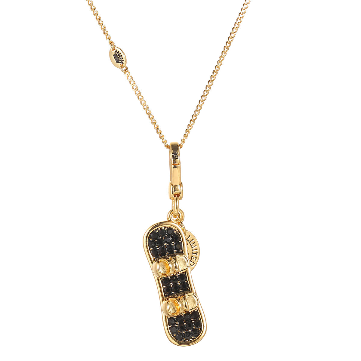 Black Zirconia Decorative Snowboard Pendant