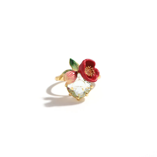 Red Winter Aconite Ring