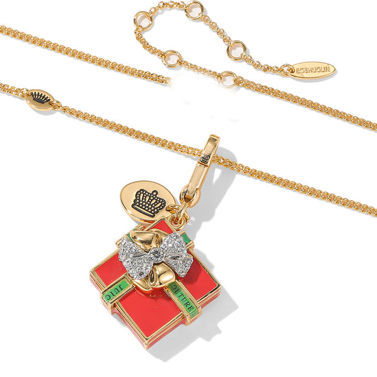 Butterfly Festival Gift Box Pendant Necklace