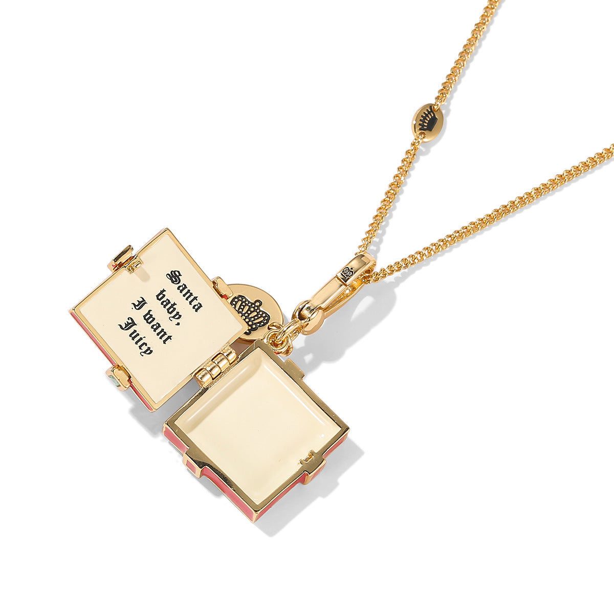 Butterfly Festival Gift Box Pendant Necklace