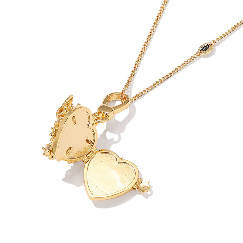 Openable Butterfly Flower Heart Box