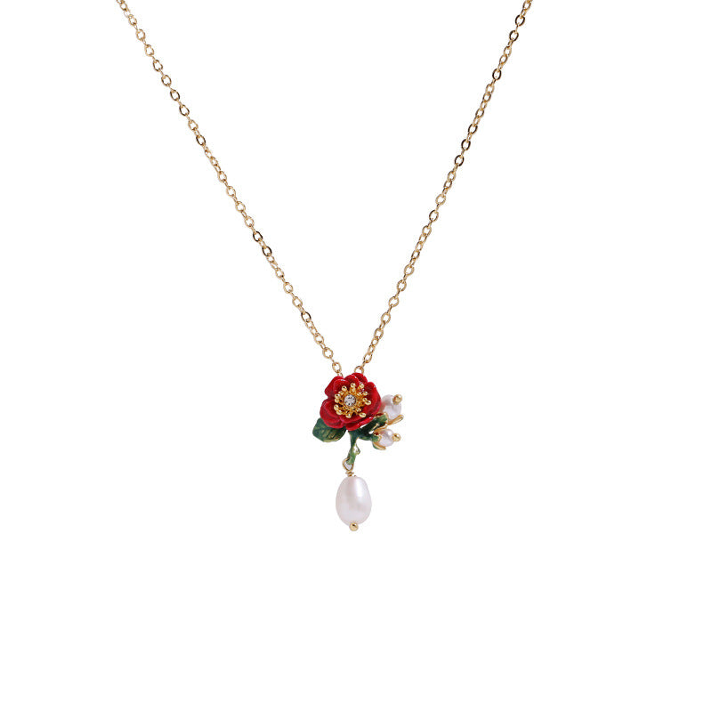 Rose Necklace - A Red Rose