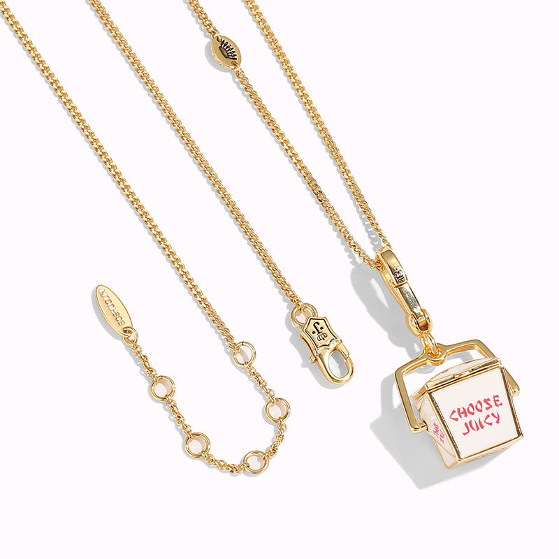 Funny takeout box pendant