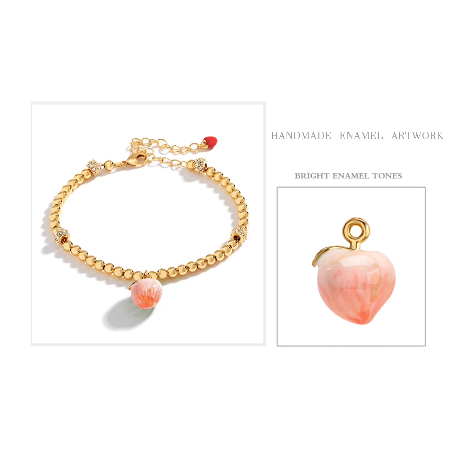 Enameled fruit bracelet various options