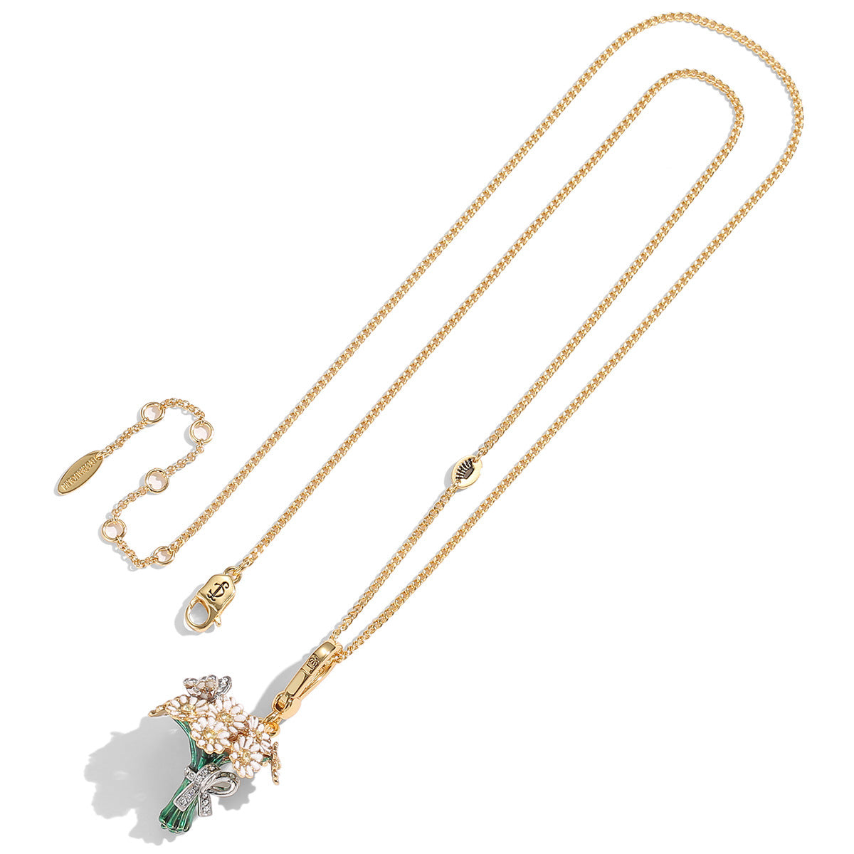 Daisy and butterfly bouquet pendant