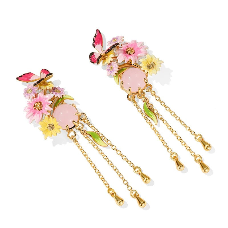 Butterfly in the Flower Collection-Earrings