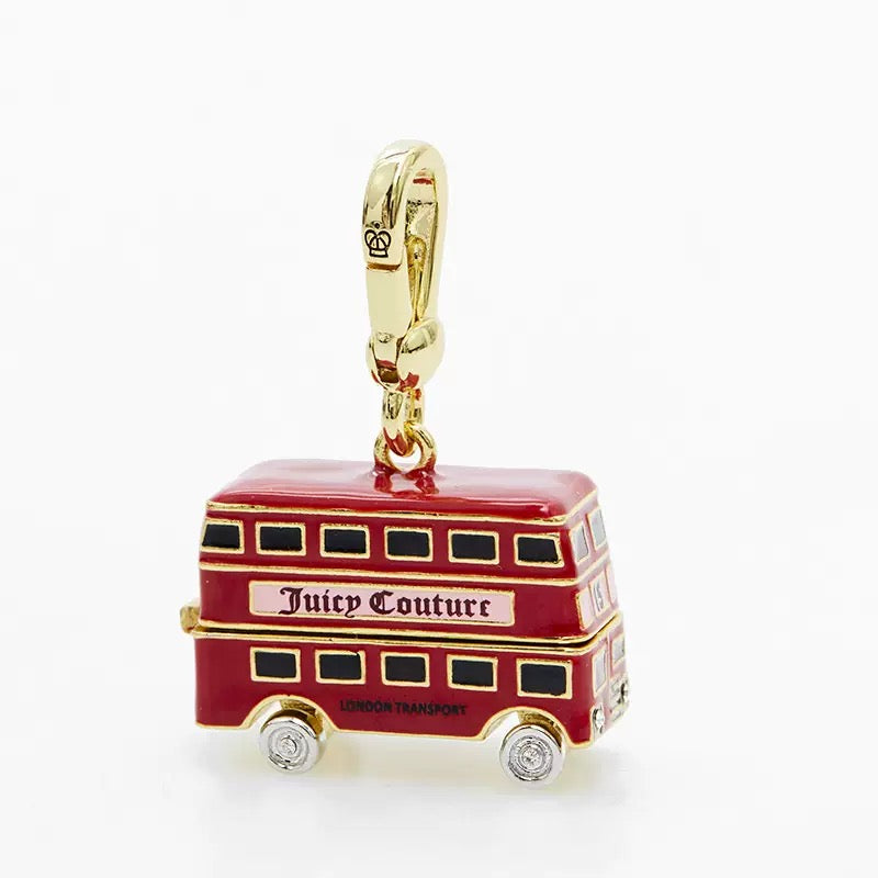 Red Double Decker Bus Pendant Necklace