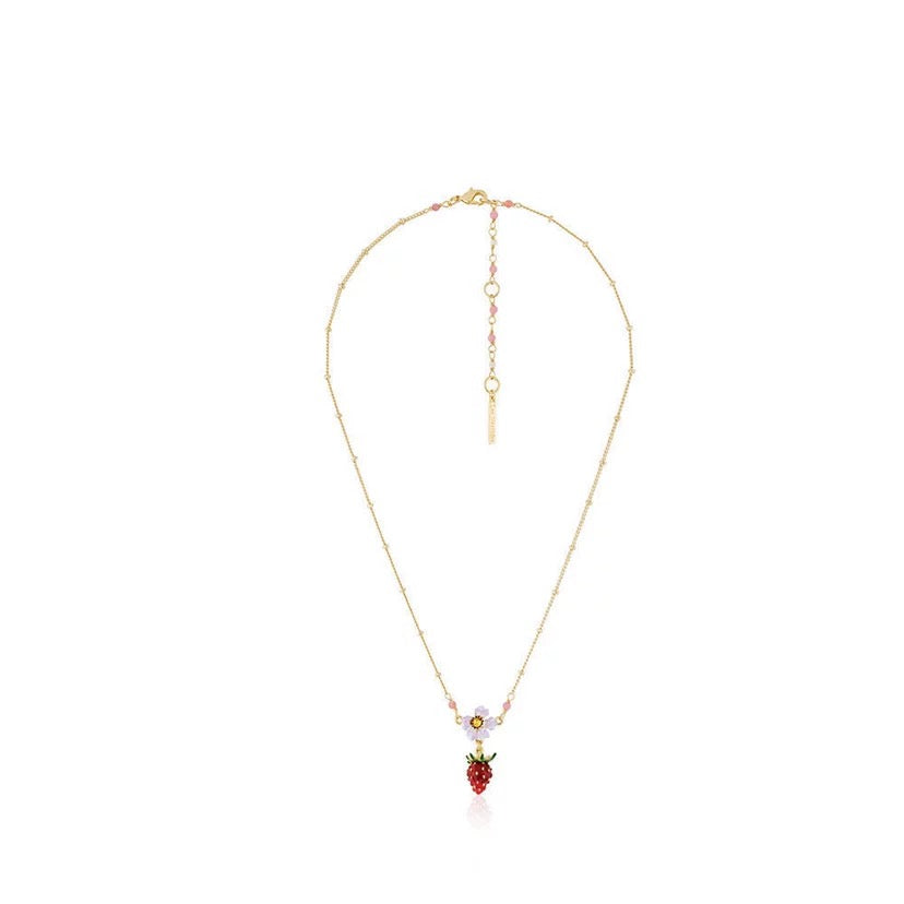 Strawberry Flower Necklace