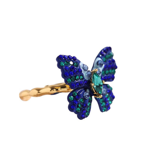 Blue Fantasy Butterfly Ring