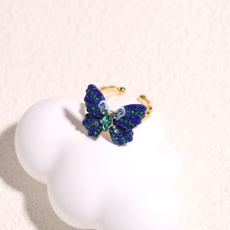 Blue Fantasy Butterfly Ring