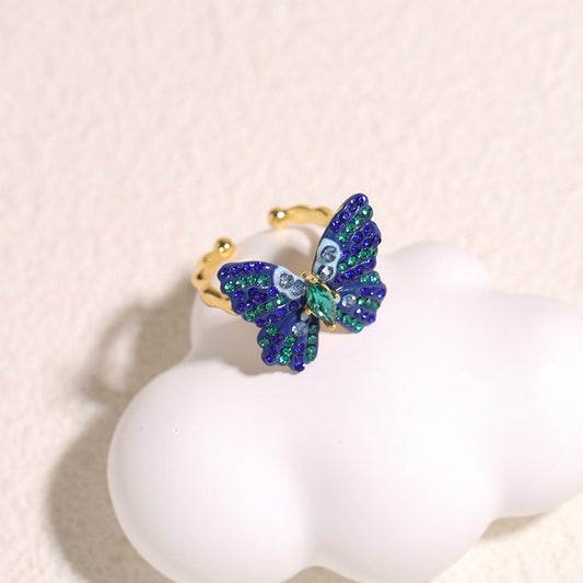 Blue Fantasy Butterfly Ring