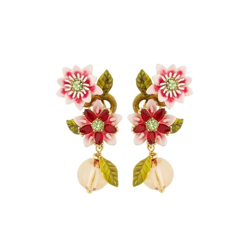 Pink Passion Flower Earring