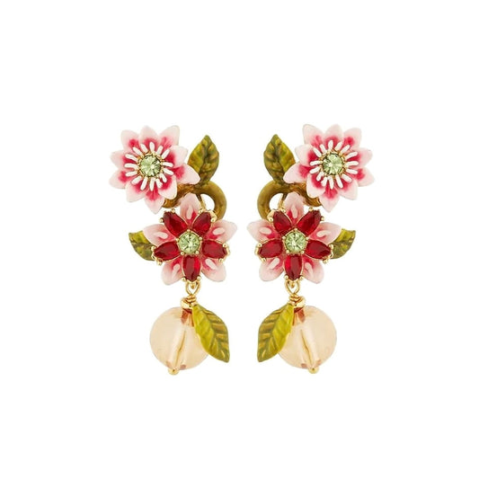 Pink Passion Flower Earring