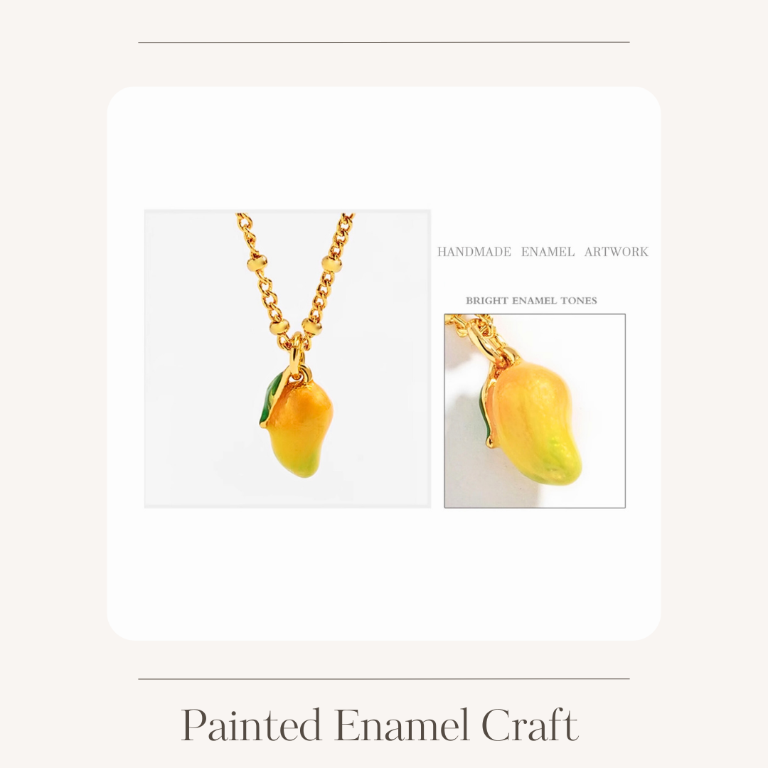 Enamel fruit necklace various options