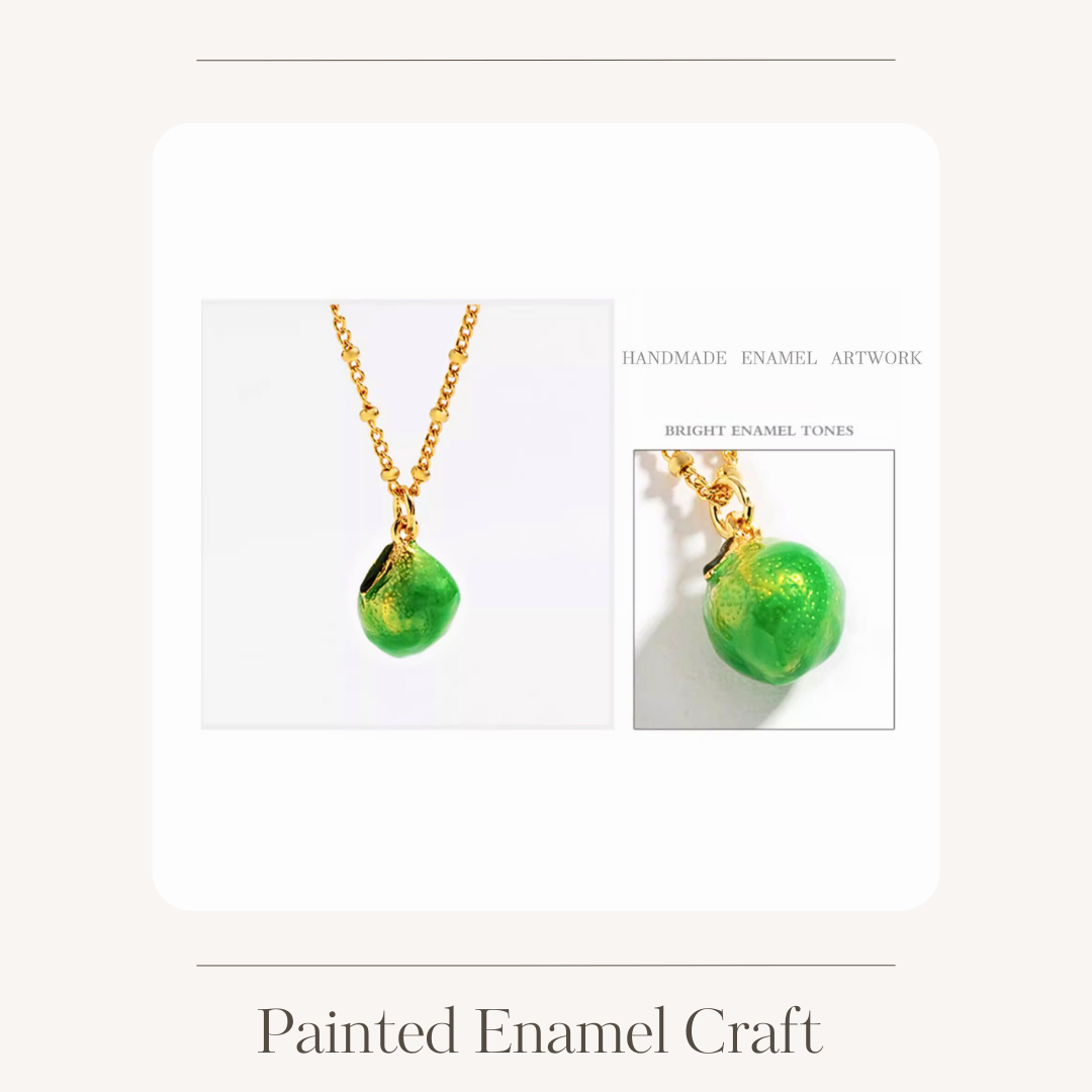 Enamel fruit necklace various options