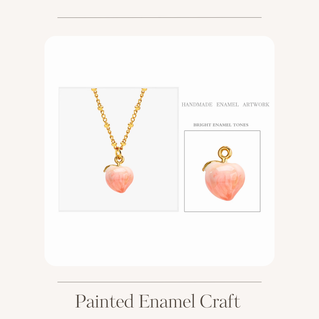 Enamel fruit necklace various options