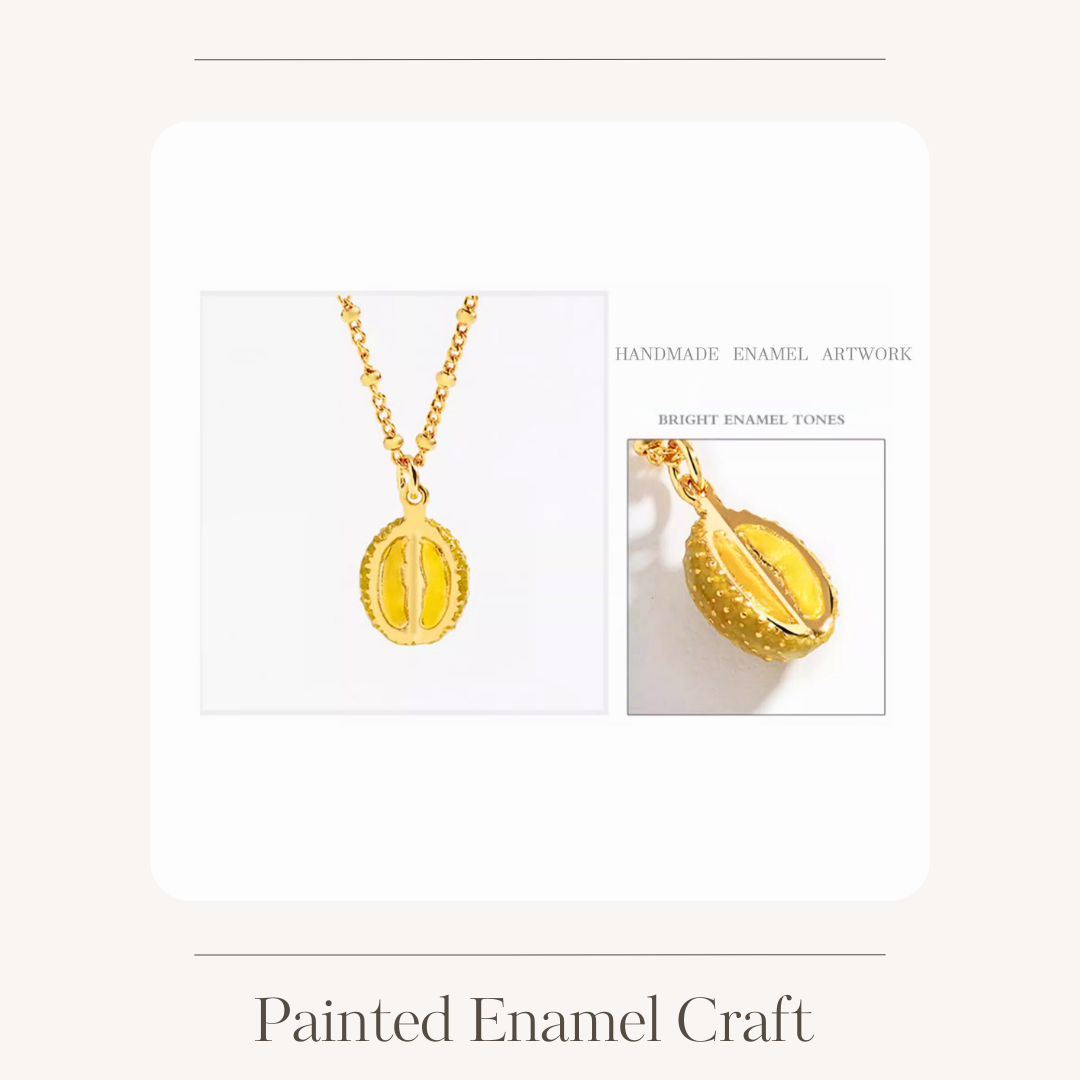 Enamel fruit necklace various options