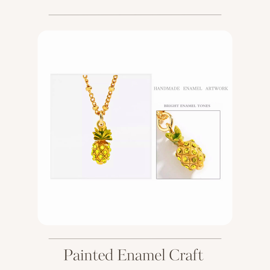 Enamel fruit necklace various options