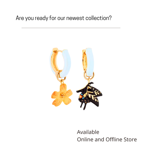 Butterfly with Yellow Jasmine Earring