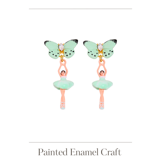 Ballet Girl with Butterfly Earring