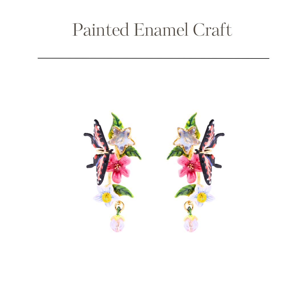 Jasmine with Butterfly Earring