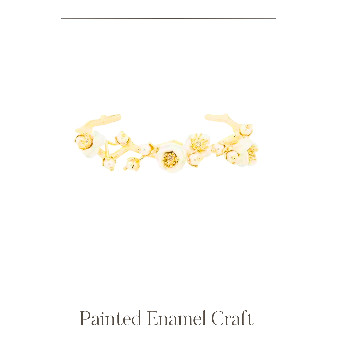 White Rose with Pearl Bracelet