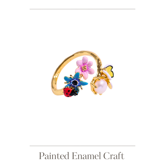 Funny Butterfly Ladybug Ring
