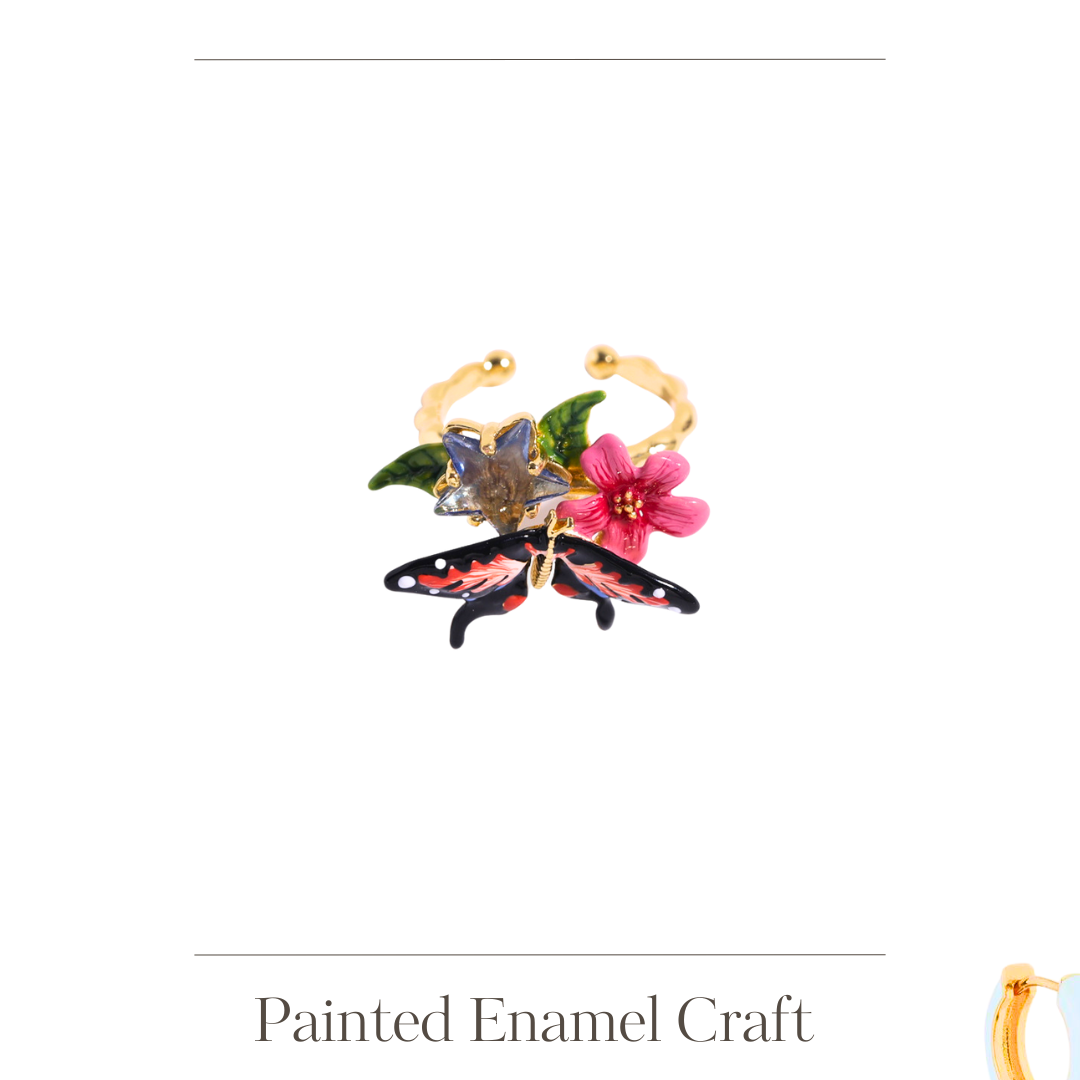 Jasmine with Butterfly Ring