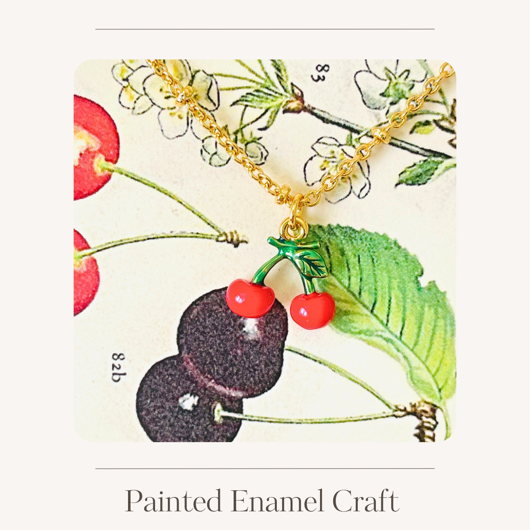 Enamel fruit necklace various options
